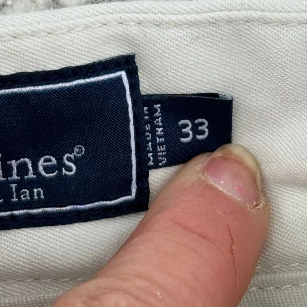 Vineyard Vines Breaker Shorts Mens 33 Stone White Cotton Blend StrBA-MBOT-0015